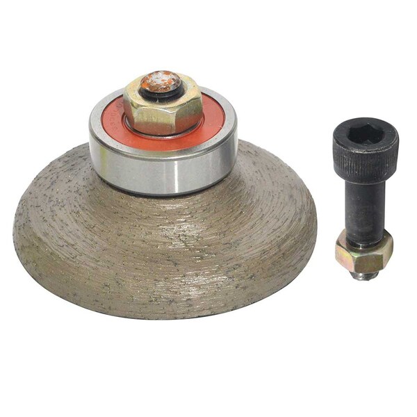 Specialty Diamond 3/4 Inch Ogee Bullnose Vacuum Brazed Diamond Profile Wheel with 5/8 Inch x 11 Female Spindle F20VBPW - main